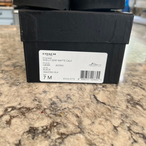 Black Coach sandals - Picture 2 of 3